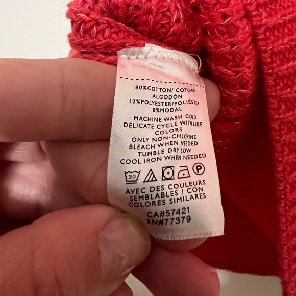 Ann Taylor Women’s Knit Top - Petite Small - Color Dark Salmon - Picture 5 of 7